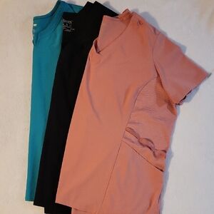 Lot Of 3 Scrub Tops. 3XL